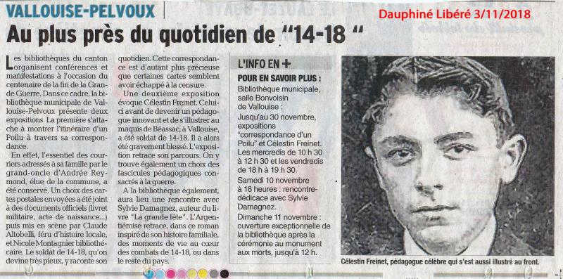 Exposition Grande Guerre à la Bibliothèque de Vallouise