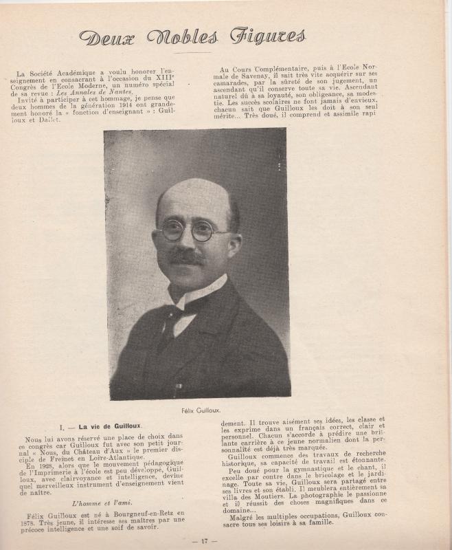 Félix Guilloux (1878-1931) selon Marcel Gouzil